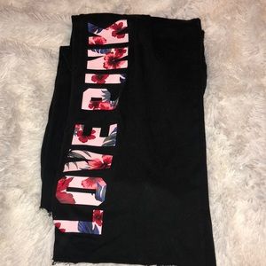 PINK sweatpants floral